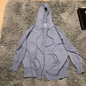 Aerie blue full zip sweatshirt